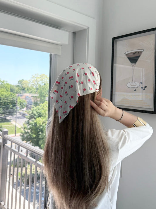 Estee Gold X Bandana Bliss: Cherry Muse
