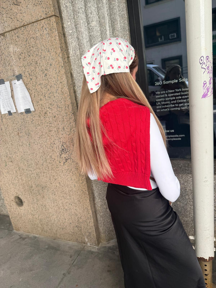 Estee Gold X Bandana Bliss: Cherry Muse