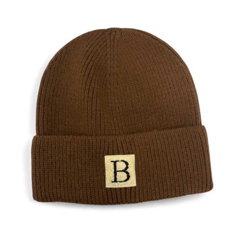 Brown Beanie Sherpa Logo