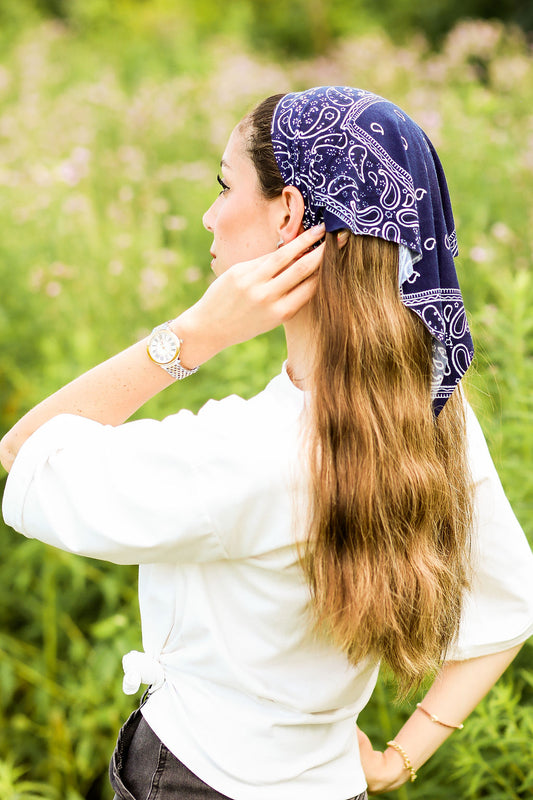 Navy Blue Bandana