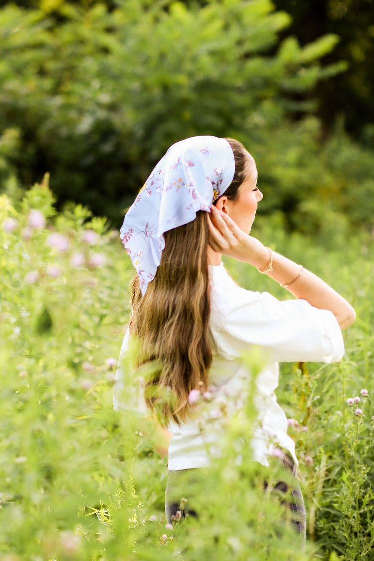 Lavender Silk Blossom Bandana