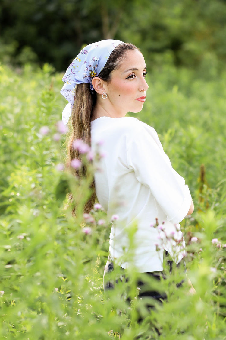 Lavender Silk Blossom Bandana