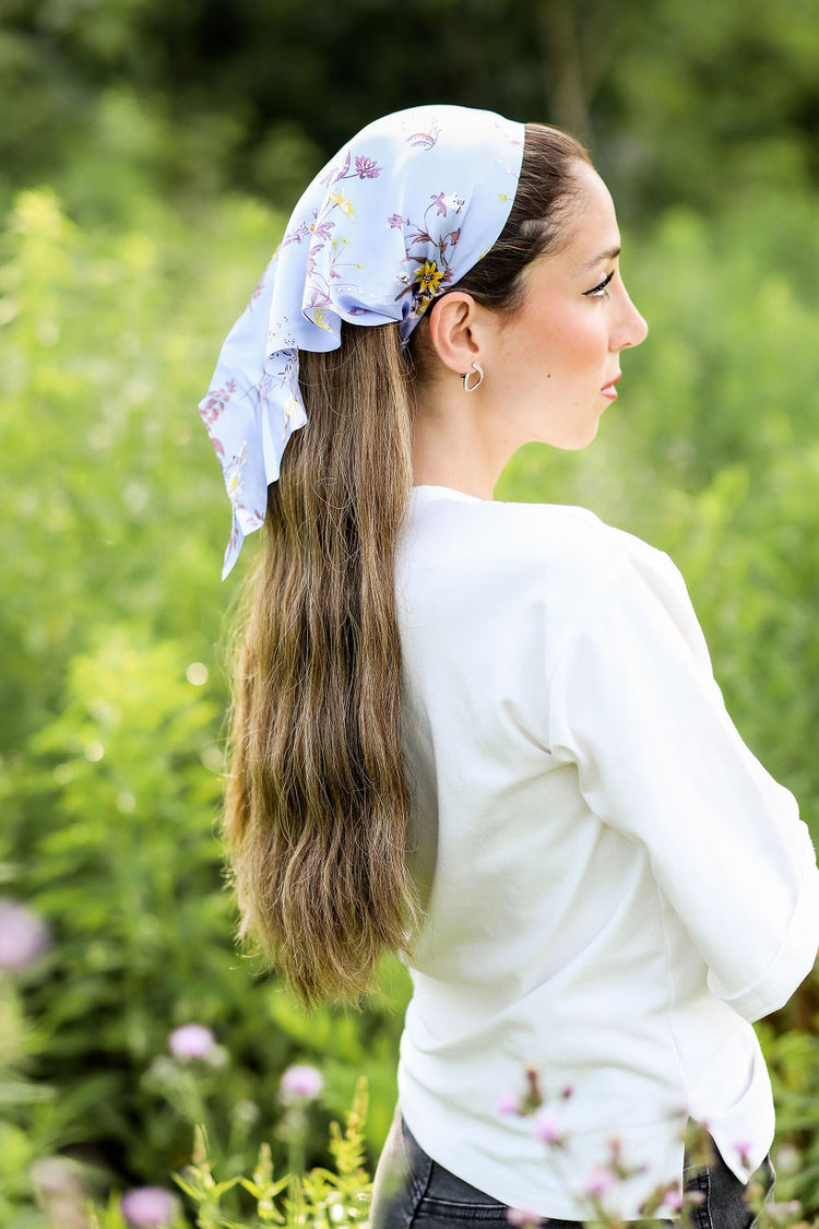 Lavender Silk Blossom Bandana