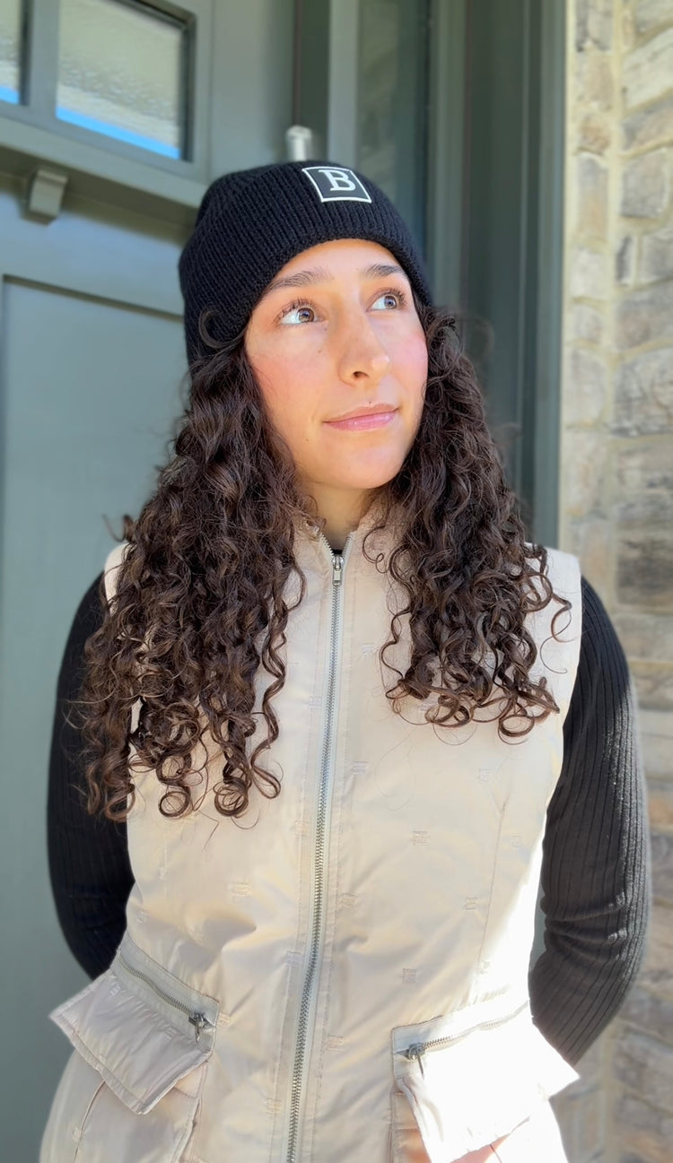 Classic Black Beanie