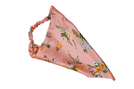 Pastel Pink Silk Blossom Bandana