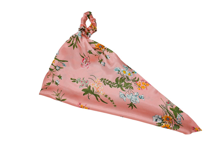 Pastel Pink Silk Blossom Bandana