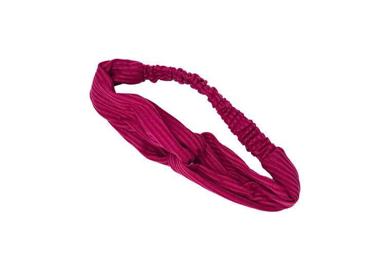 Plum Solid Knot Headband