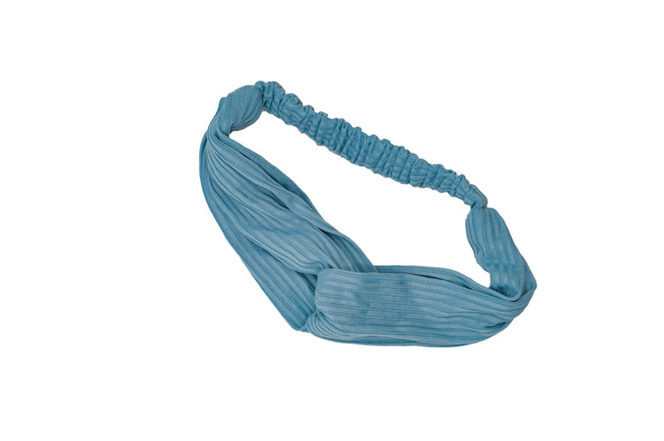 Light Blue Solid Knot Headband