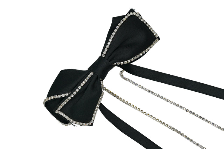 Black Bejeweled Bows