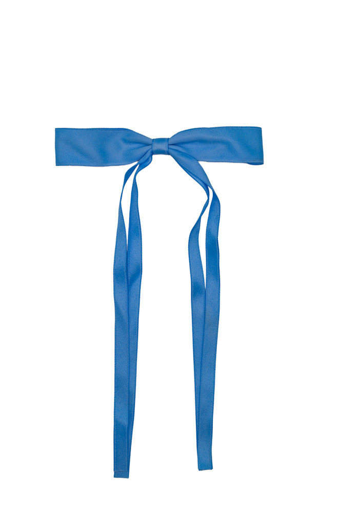 Light Blue Silk Bow