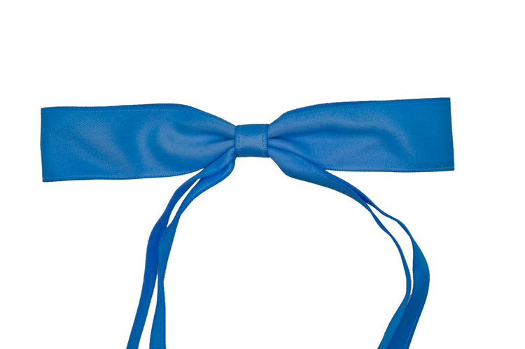 Light Blue Silk Bow