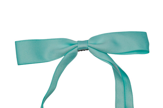 Aqua Silk Bow