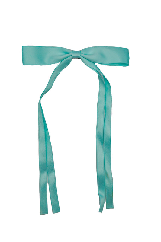 Aqua Silk Bow