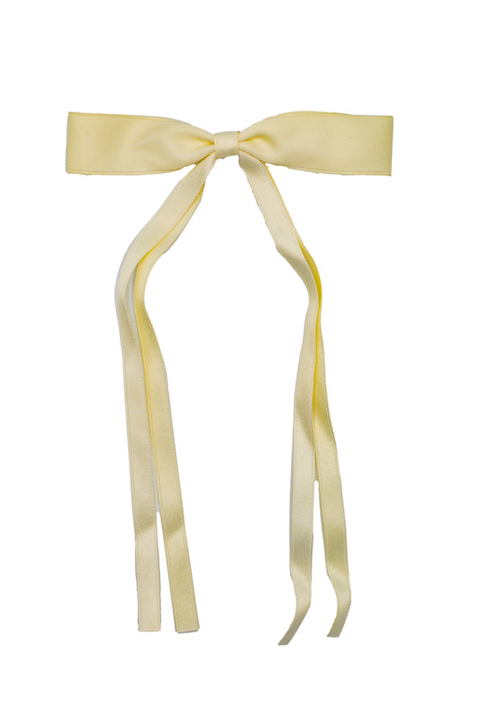 Cream Silk Bow