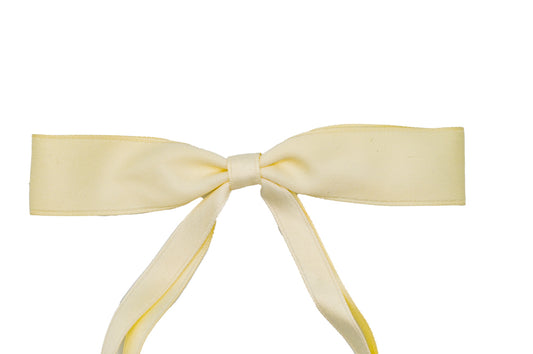 Cream Silk Bow