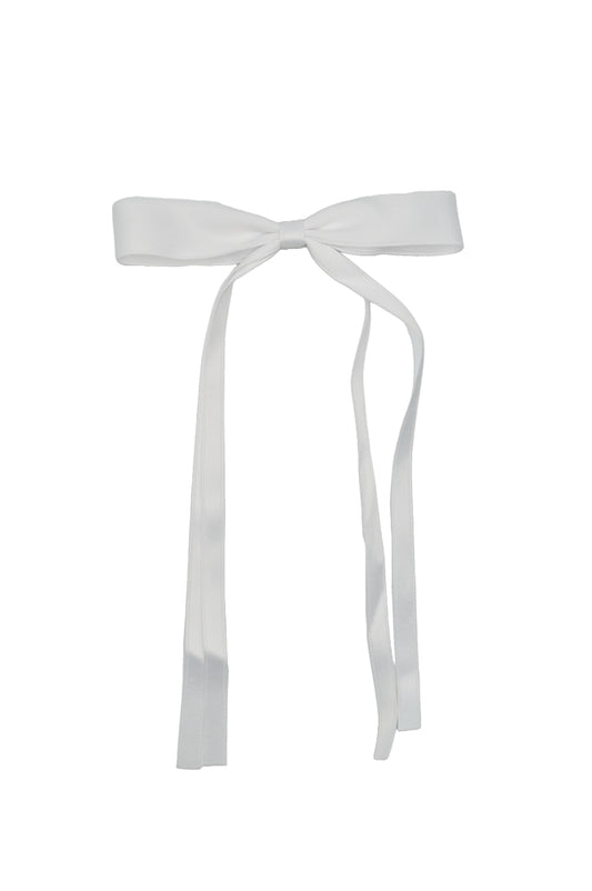 White Silk Bow