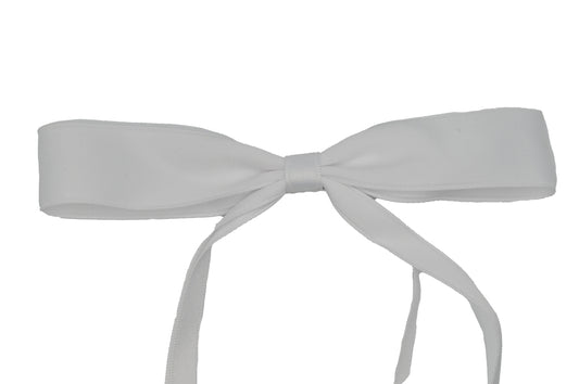 White Silk Bow