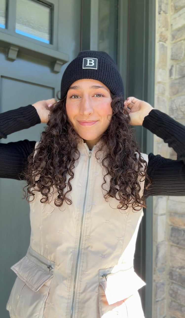 Classic Black Beanie