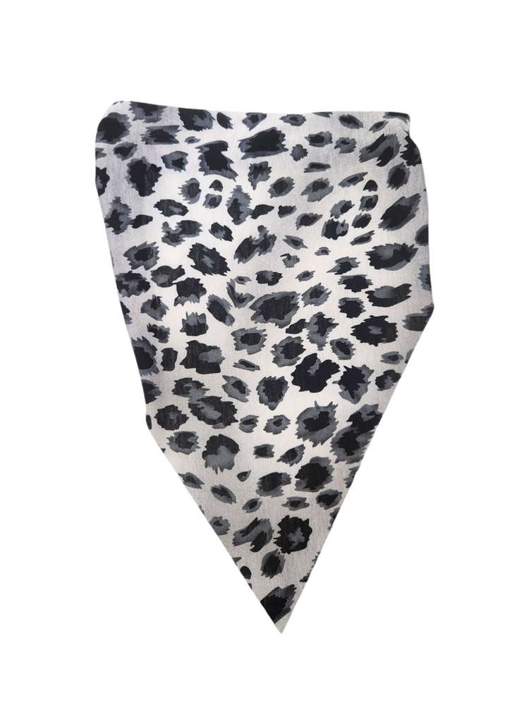 Leopard Bandana (Charcoal)