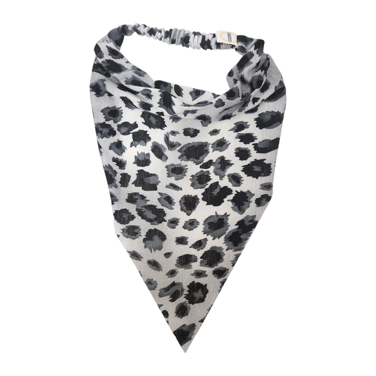 Leopard Bandana (Charcoal)