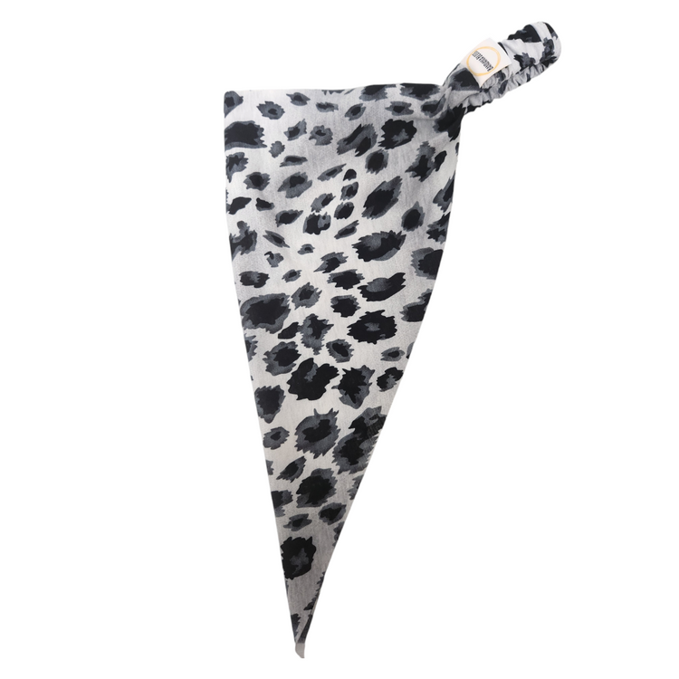 Leopard Bandana (Charcoal)