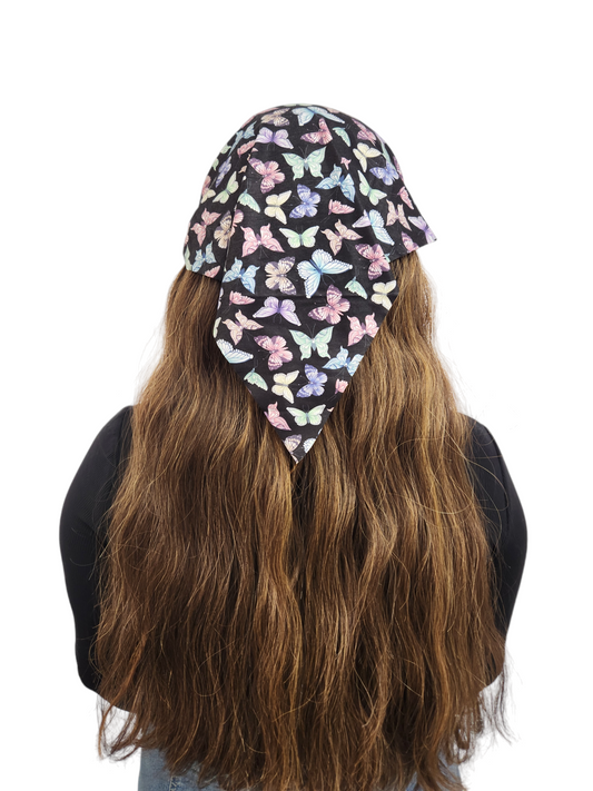 Butterfly Bandana (Black/Multicolor)