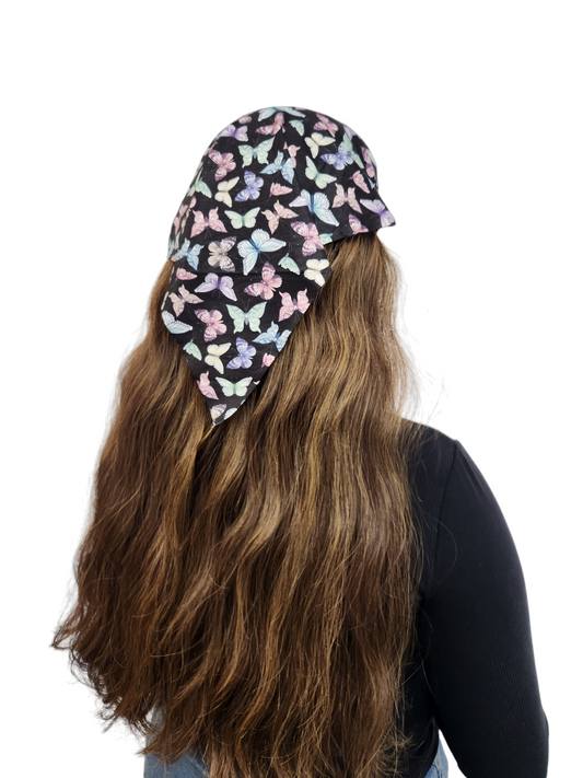 Butterfly Bandana (Black/Multicolor)