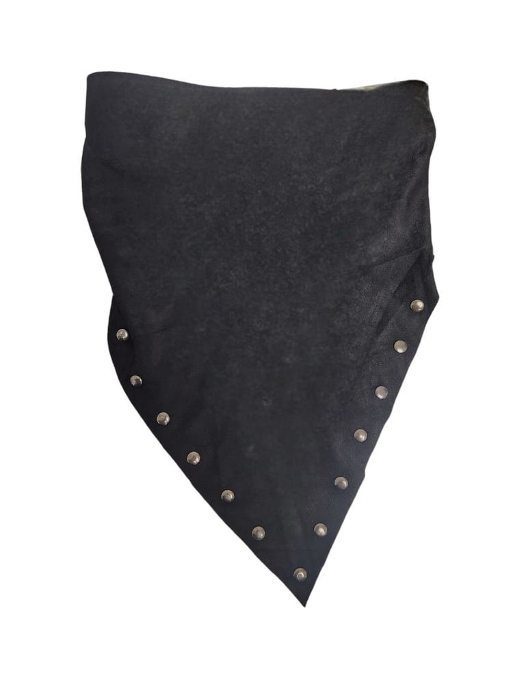 Suede Stud Bandana (Black)